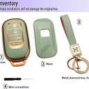 for 2022 Honda Key Fob Cover with Keychain, For Honda Accord Civic Smart Remote Key Fob Case