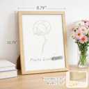 8x10 Picture Frame Set of 6, 100% Solid Wood Photo Frames with HD Shatter-Resistant Plexiglass, Wall Hanging & Tabletop Display, Natural