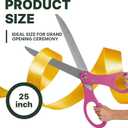 25" Grand Opening Scissors Pink Giant Scisors for Ribbon Cutting Ceremony Heavy Duty Pink Scissors Giants for Special Events Inaugurations and Ceremonies