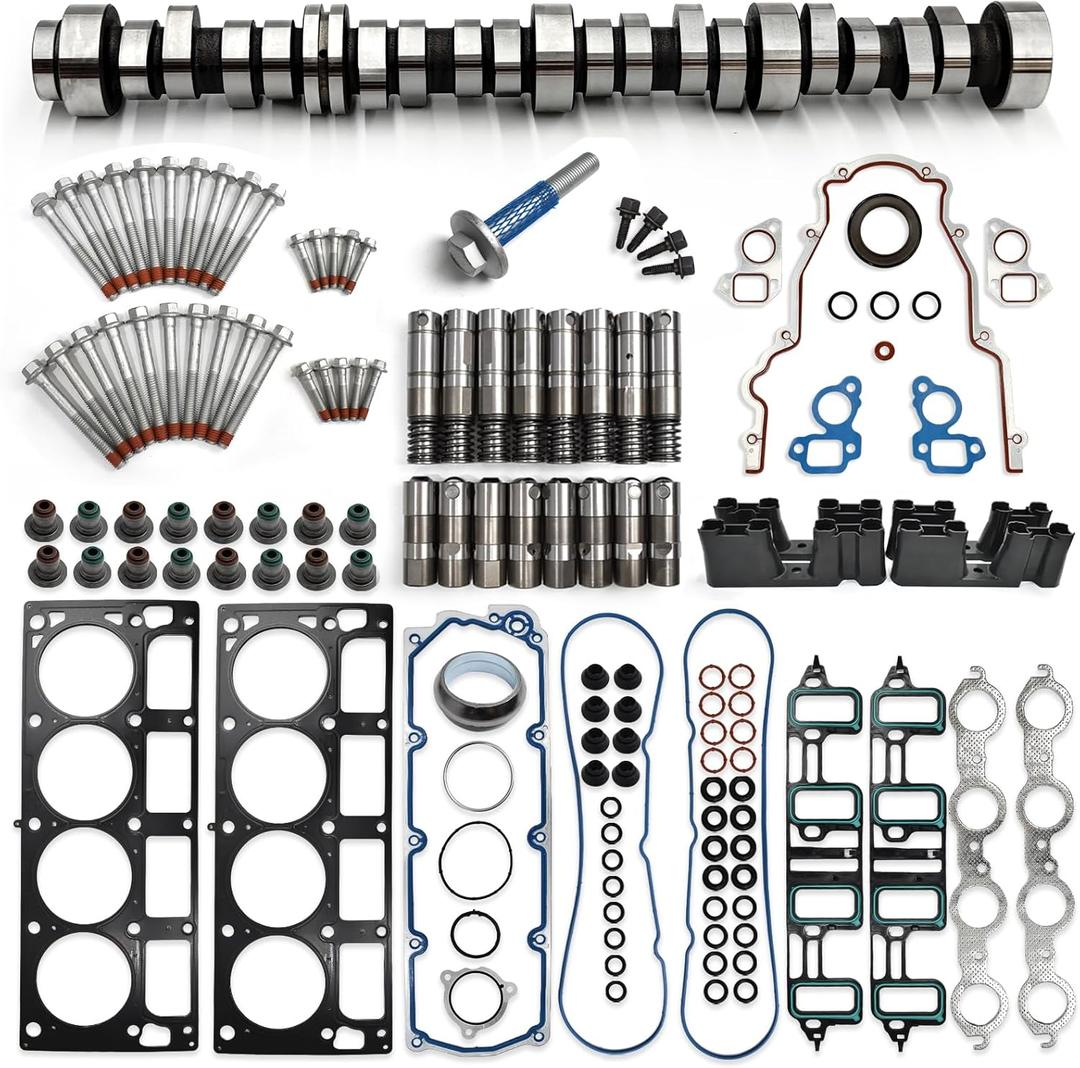 6.2L AFM/DOD Camshaft Lifter Kit with Head Gasket Set, Fit for 2007-2014 Chevrolet Tahoe GM Sierra Yukon, Cadillac Escalade 6.2L