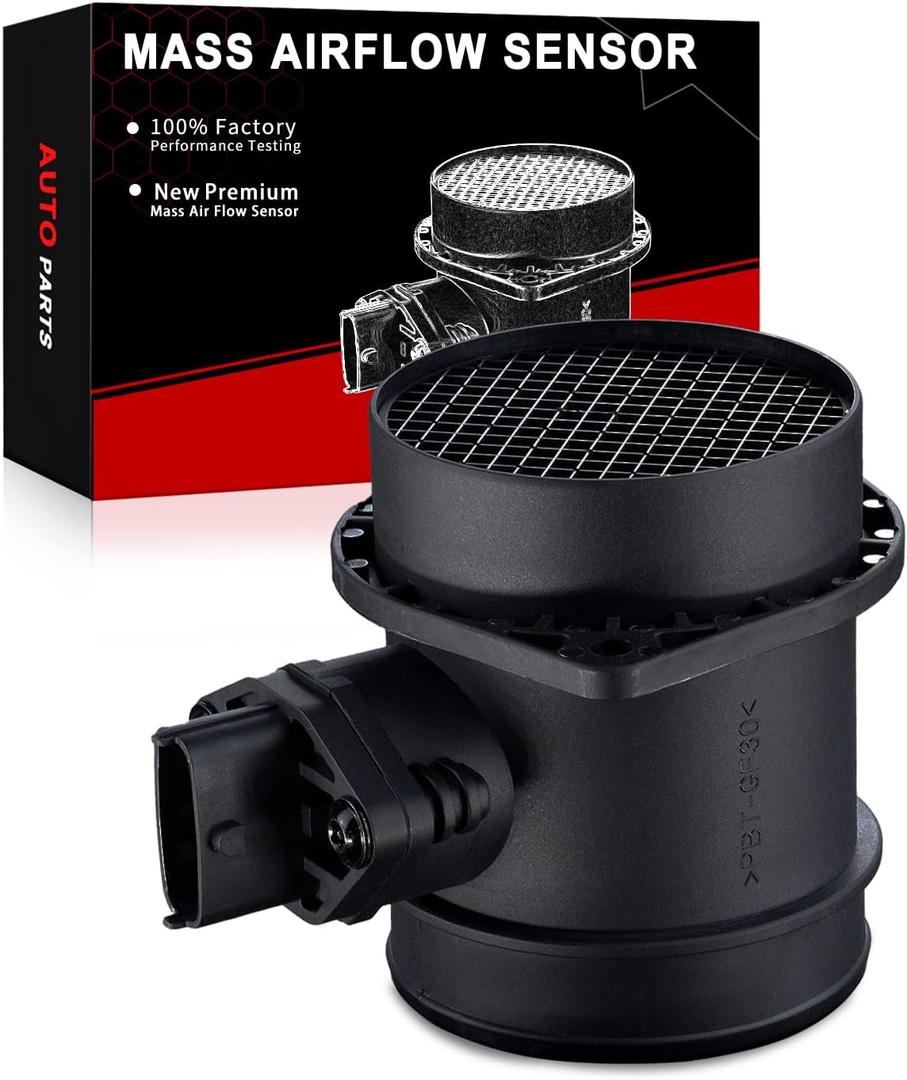 Mass Air Flow Sensor Meter Compatible for:-Volvo S60 2001-2009, S80 1999-2004, V70 2001-2007, XC90 2003-2006 OE# MAS0393 0280218088 31342362 8670115 Assembly W/ 5Pins [5Cyl 2.3 2.4 2.5 2.9]