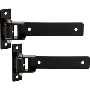 Heavy Duty Gate Hinges 900 Lbs Capacity - 13" Bolt-On or Weld-On Hinges with Built-in Ball Bearings, 180 One-Way Open for Wooden/Metal Gates, Fence, Barn,Garden Gates, Sheds (Patent Pending)