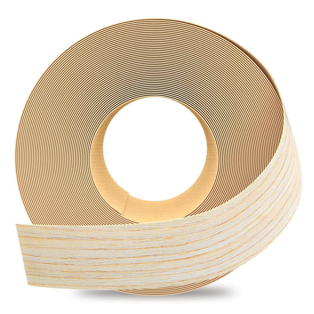 GSCIT Club Oak Edge Banding, 1 1/2 inch x 25ft roll of Veneer Edge Banding - Pre-glued Flexible, Real Wood Tape for Cabinet Repair & Furniture Restoration