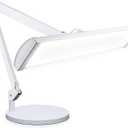 Neatfi Ultra 3,500 Lumens LED Desk Lamp with Base 45W, 270 SMD LEDs, Shadow-Free | Adjustable Brightness | Non-Flickering Task Light for Nail, Craft & Office (White-3, 26-Inch Wide Shade)