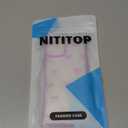 NITITOP Compatible with iPhone 7 Plus / 8 Plus Case Cute Clear Ribbon Bowknot Pattern for Girls Women Soft TPU Transparent Full Camera Lens Shockproof Protective Phone Cover - Purple