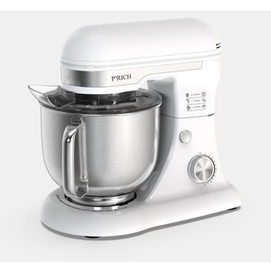P'RICH Stand Mixer, 5.3-QT 300W 12-Speed Tilt-Head Food Mixer, Kitchen Electric Mixer with Splash Guard, Dough Hook, Wire Whip & Beater,Suitable for Most Family Cook
