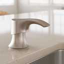 Pfister SoloTilt Soap Dispenser for Kitchen Sink, 16-Ounce Bottle Included, Spot Defense Stainless Steel Finish, KSDKEMGS