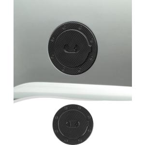 Voodonala Gas Tank Cap Cover Fuel Door Trim Compatible with Chevy Silverado/Tahoe/Suburban/GMC-Yukon/GMC-Sierra 1999-2006, Carbon Fiber