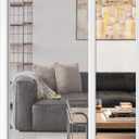 Paramondo Retractable Door Screen for Single Door, Free Stop Sliding Patio Doors - Durable White Aluminium Frames with Fiberglass Mesh - White, Size 34 5/8" Wide x 81 3/8" High