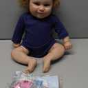 Pinky Reborn Lifelike Reborn Baby Dolls 20inch Lifelike Girl Newborn Look Real Cute Soft Realistic Doll Silicone Baby Reborn Toddler Christmas Baby Doll for Kids Age 3+