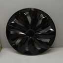 Hubcaps Wheel Cover Replacement R16 Size Hub Cap Universal-Fit Steel Wheel Rim Caps ABS Tire Covers for Most Cars Trucks Sedans SUV -Set of 4（16-inch，Black）