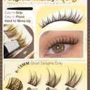 8-12MM Brown Lash Clusters Kit Natural Eyelash Clusters Wispy Cluster Eyelash Extensions Kit Fluffy Individual Lash Extensions with Bond and Seal for Soft Glam (180Pcs, C Curve)