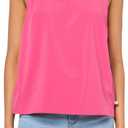 Eddie Bauer Women's Women's Petite Departure Crew Neck Tank (Pink, XS)