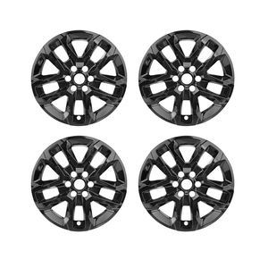 Glossy Black Wheel Skins Compatible with Chevy Traverse 2018-2023 18-inch Wheel Covers ；Set of 4 Pcs