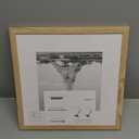 upsimples 12x12 Picture Frame, Display Pictures 8x8 with Mat or 12 x 12 Without, Wall Hanging Square Frames, Natural, 1 Pack