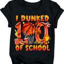 Boys Girls 100 Days of School Shirt Kids Happy 100th Day of School T-Shirts Toddler Graphic Tee Tops 2026 (3T-10T) (Black)