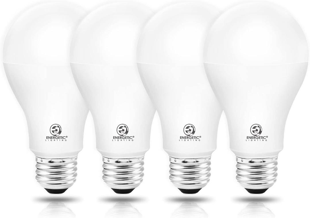 ENERGETIC SMARTER LIGHTING Dimmable A21 LED Bulb, 150 Watt Equivalent, 2600LM Super Bright Light Bulbs, Soft White 2700K, E26 Standard Base, UL Listed, Damp Rated, 4 Pack