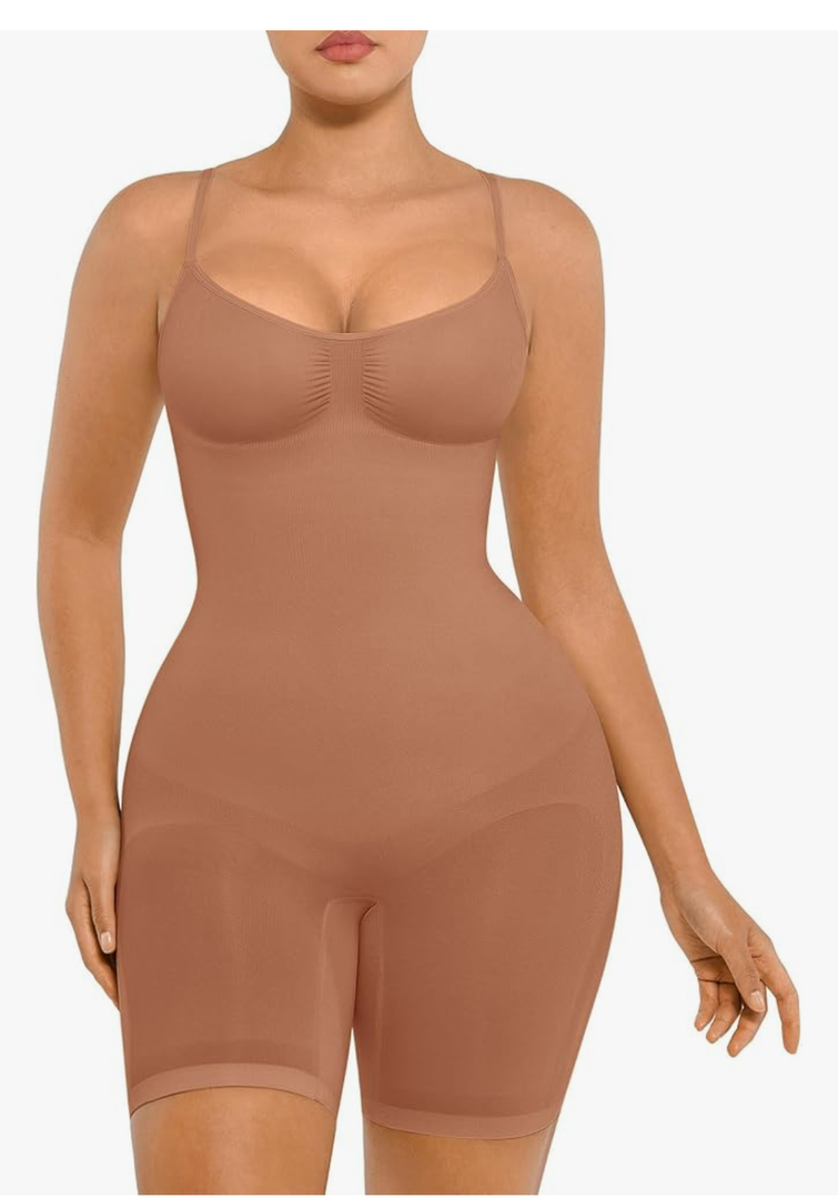 FeelinGirl Shapewear Bodysuit Tummy Control Seamless Sculpting Hip Enhancer Body Shaper for Women, Size XL/XXL