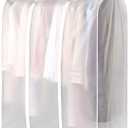 Irishom Garment Clothes Cover Protector Hanging Garment Storage Bag Translucent Dustproof Waterproof Hanging Storage Bag for Wardrobe with Full Zipper