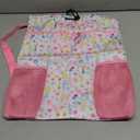 RHCPFOVR Drawstring Backpack for Kids - Swim Bags for Girls Beach Swimming Pool Lightweight Draw String Bags Waterproof Sports Gym Bag With Two Water Bottle Holder (Leaf & Flower)