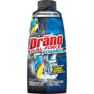 Drano Dual-Force Foamer Clog Remover, Commercial Line, 17 oz