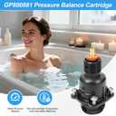 GP800881 Pressure Balance Cartridge, Compatible with Kohler Shower Valves, Shower Cartridge Replacement for Rite-Temp and K-8304 Shower Valves (1)
