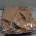 Springrain Men's Wool Blend Pea Coat Notched Collar Single Breasted Overcoat Warm Winter Trench Coat (Large, Khaki)