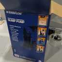Everflow 1/2 Hp, 3700 G.p.h., 26 Ft. Lift, Submersible Sump Pump