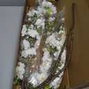 Artificial Cherry Blossom Branches 31.5'', 4 Pack Faux Spring Flowers for Tall Vase, Realistic Flower Stems for Home Decor, Wedding, Easter, Table Centerpiece and Party Decor (Pure White)