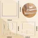 chiazllta 8 in 2 Butterfly Router Templates Guide for Woodworking Decorative with Frame 8 x 7 inch Transparent Butterfly Inlay Template Set Decorative Acrylic Router Bowtie Jig Kit for Precise Cuts