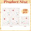 Motipuns 100 Pcs Farm Cute Cocktail Napkins 5 x 5 Inch Country 2 Ply Scalloped Edged Dessert Napkins Disposable Farm Party Decor farm party supplies for Baby Shower Wedding Birthday Party Bridal