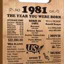 45th Birthday Gifts for Women Men, 1981 Birthday Gifts for Her Him, 45 Years Old Gifts, 45th Birthday Gift Ideas, 45th Birthday Decorations for Women Men, Back in 1981 Cutting Board Gifts