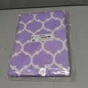 Smiry Rectangle Table Cloth, Waterproof Vinyl Tablecloth with Flannel Backing for Rectangle Tables, Wipeable Spillproof Plastic Tablecloths for Dining, Camping, Indoor and Outdoor, (52"x70", Lavender)