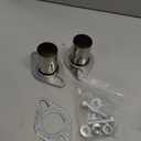 Exhaust Flange Bolts Quick Fix Repair Pipe Kit w/Gasket & Hardware, 1.75'' Inch OD 2 Bolts T304 Stainless Steel Universal Flange Replacement Kit