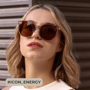 Livho Polarized Sunglasses, Retro & Oversized Shades for Women with Round Lenses