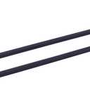 GERZWY 24-Inch Matte Black Bathroom Double Towel Bar SUS 304 Stainless Steel Bath Towel Bar Modern Style Wall Mount JG1902C60-BK