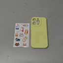 LOVE 3000 Designed for iPhone 16 Pro Case, Premium Silicone with [Soft Anti-Scratch Microfiber Lining] Shockproof Protective Phone Case for Men Women Girls 6.3", Creamy Yellow