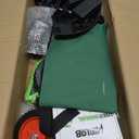 Cordless Weed Wacker, 4 in 1 Cordless String Trimmer with Wheels | 4 Type Replacement Blades, 21V Weed Eater , 2.6Ah Battery, Charge, Storage Bag, Foldable, Adjustable for Yard Garden Clearing