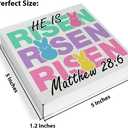 Christian Easter Decor - Easter Decorations for Home - He Is Risen Wooden Sign Home Living Room Bedroom Kitchen Table Shelf Desk Decor 55 Inches