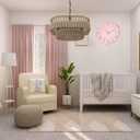 HZDHCLH Pink Wall Clocks Battery Operated,12 inch Silent Non Ticking Modern Wall Clock for Living Room Bedroom Kitchen Office Classroom Decor