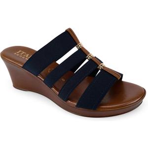 ITALIAN Shoemakers Clover - Wedge Sandal Navy, 9
