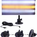 JIANWEI Paintless Dent Repair LED Line Board Double Stripe, 5v USB lamp Board Dent Repair Set Paintless Hail Removal Board Tool with Ajustment Holder LED Double Panel Strip Line Board(Black White)