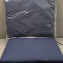 Outdoor Chair Cushions 24x24, Patio Furniture Cushions with Removable Cover, Outdoor Deep Seat Cushion Set with Ties and Handle, Waterproof Outdoor Cushions for Chair Sofa Couch, Navy