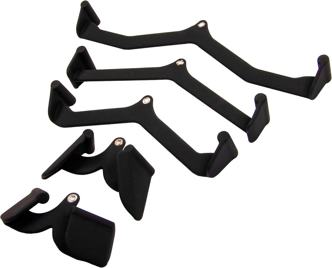 Multifunctional Home Gym System Workout Station Multiple Grip Handles, 5-Piece Combo