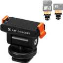 K&F CONCEPT Cold Shoe Mount Compatible with DJI Osmo Nano/Osmo Action 6, Action Camera Magnetic Quick Mount Holder, Tripod Adapter Hot Shoe Camera Connector with 1/4" Screw Hole