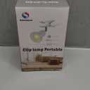 RONG&LAN Clip lamp,360 Rotation Clip on Lamp Portable Book Reading Light,Clamp on Desk/Table/Bunk Bed/Cupboard Home Lighting, (Desk lamp,Seven Colors for Your Choice) (White,2)