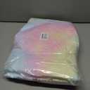 Faux Fur Rainbow Area Rug for Bedroom Living Room Sofa,6'X9' Fluffy Shaggy Rectangular Square Rug for Kids Teen Girls Room,Furry Carpet for Nursery Baby Room Decor for Teenage