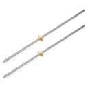 Redrex 365mm T8 Z Axis Lead Screw Z Rod Stainless Steel Threaded Rod with Brass Nut Z-axis Upgrade Kit for Ender 3 V2/Ender 3 V2 Neo/Ender 3 Pro/Ender 3/Ender 3 Neo/Voxelab 3D Printer