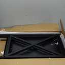 Aquatic Fundamentals 20 Gallon Metal/Wood, Aquarium Stand, Console Table, 24.2" L x 28" W, Black