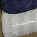 White Comforter Set Queen Size Bed in A Bag 7 Piece Pinch Pleat Bedding Set,Pintuck Ruched Flowers Bed Set with Comforter, Sheets, Pillowcases & Shams